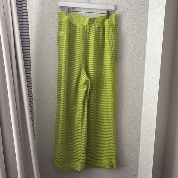 Haute Hippie Pants Size Large Swim Coverup Pool Beach Knit Crochet Pockets A22 - Picture 5 of 7